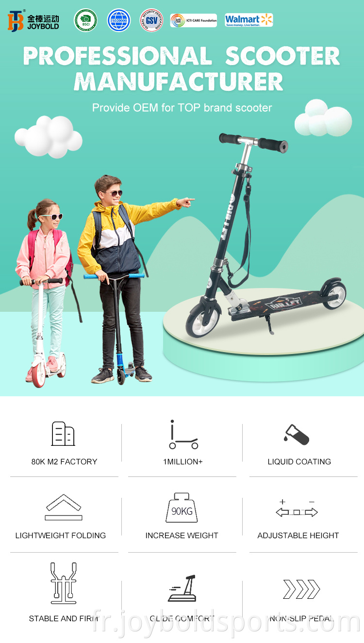 La promotion des enfants en acier en aluminium à deux roues Kick Scooter enfants